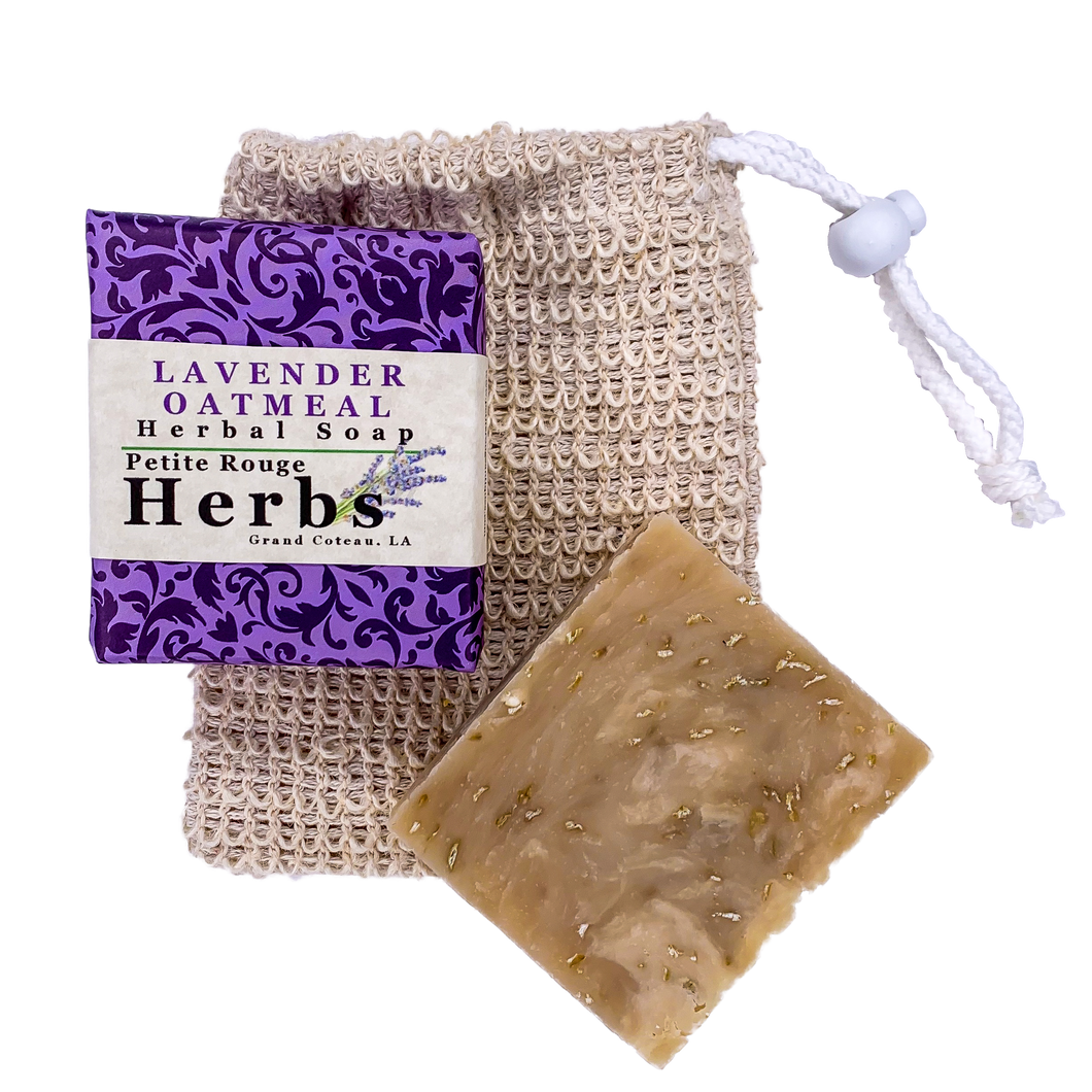 Lavender Oatmeal Herbal Soap