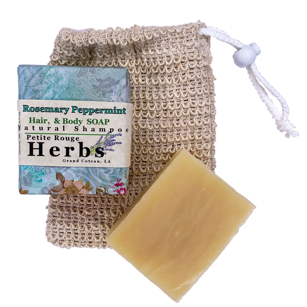 Rosemary Peppermint Hair, & Body Soap Herbal Soap