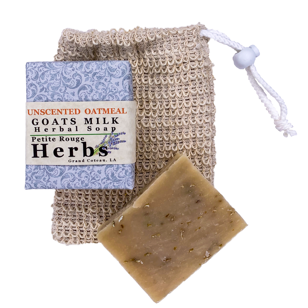 Unscented Oatmeal Goats Milk Herbal Soap