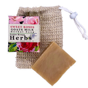 Sweet Roses Goats Milk Herbal Soap