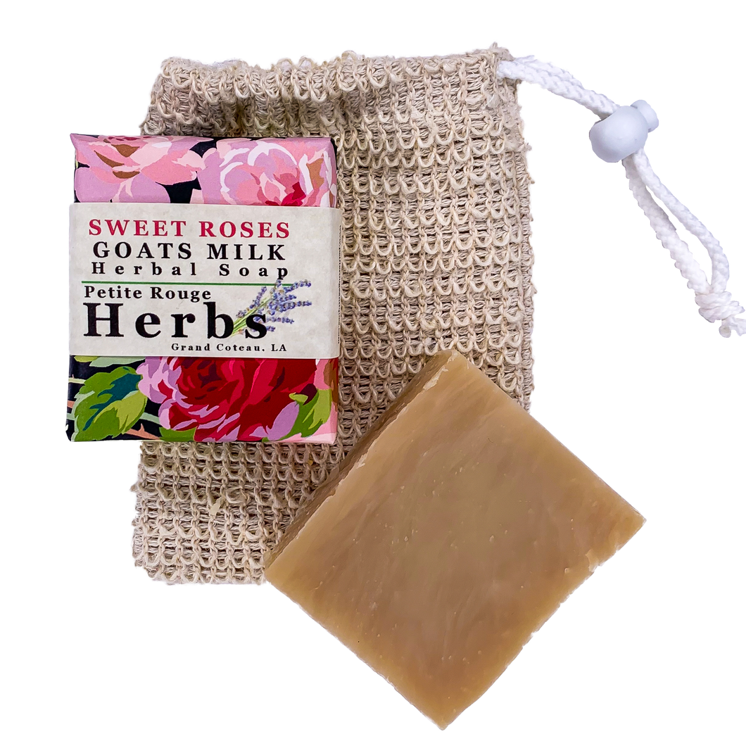 Sweet Roses Goats Milk Herbal Soap